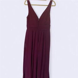Lulu's Deep Wine Dress